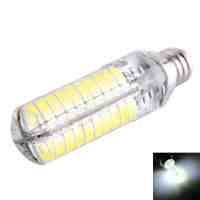 E12 5W 80 LED 5730SMD 520LM 6000-6500K White Light Dimmable LED Corn Lamp (AC110-130V)