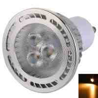 GU10 3W 3*3030 SMD LED 2800-3200K Warm White Light Pearly Polish LED Spot Lamp (AC 85-265V)