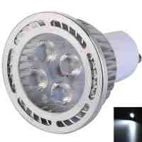 GU10 4W 4*3030 SMD LED 6000-6500K White Light Pearly Polish LED Spot Lamp (AC 85-265V)