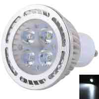 GU10 4W 4*3030SMD LED 6000-6500K White LED Spotlight (AC 85-265V)