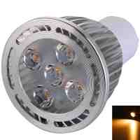 GU10 5W 5*3030SMD LED 2800-3200K Warm White LED Spotlight (AC 85-265V)