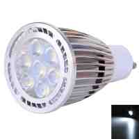 GU10 7W 7*3030 SMD LED 6000-6500K White Light Pearly Polish LED Spot Lamp (AC 85-265V)