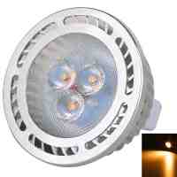 MR16 3W 3*3030SMD LED 2800-3200K Warm White Light Pearly Polish LED Spotlight (AC/DC 12V)