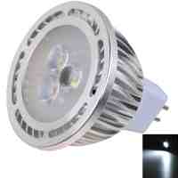 MR16 3W 3*3030SMD LED 6000-6500K White Light Pearly Polish LED Spotlight (AC/DC 12V)