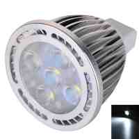 MR16 5W 5*3030SMD LED 6000-6500K White Light Pearly Polish LED Spotlight (AC/DC 12V)