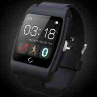 U-WATCH UX Smart Heart Rate Monitor Bluetooth Smart Watch Black