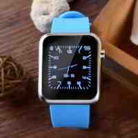 Atongm W009 Intelligent Android and IOS 4-Mode Bluetooth Silicone Wristband Watch with Calendar Display Blue