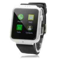 K8 Android 4.4 with 2M pixels Webcam Wifi FM Bluetooth Smart Watch Phone Support SIM Card Silver