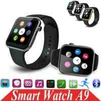 A9 Bluetooth Smart Watch with Heart Rate Monitor for Android and iOS Phone Silver