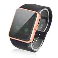 GT08 SIM Card GSM GPRS Bluetooth Smart Watch for iOS and Android Cellphone Golden