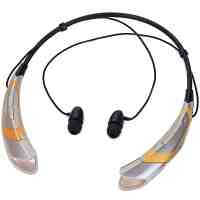 HBS-760 Neckband Style Bluetooth V4.0 IOS and Android Systems Stereo Headset Golden and Yellow