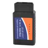 ELM327 OBD Wi-Fi Auto Car Diagnostic Tool for iPhone/Android Phones Black and Orange and Blue