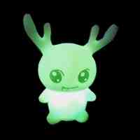 LED-WG Mini Antlers Doll Style Colorful LED Light Night Lamp White