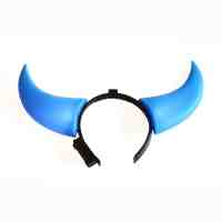 Fashion Ox Horn Style Christmas Festivals Flashing LED Light Blue