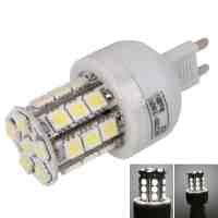 G9 4W SMD5050 27 LED 400LM 6000K White Light LED Spot Corn Light Bulb (220V)