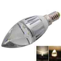 E14 3W Crystal Candle LED Bulb Silver (85-265V)