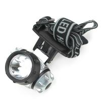 1W LED Outdoor Camping ABS Headlamp Black (3*AAA)