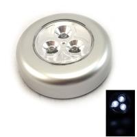 3 LED Brightness White Touch Light Silver