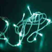 10M 100 LED Xmas Optical String Flashing Light Green