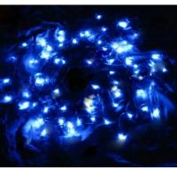 100 LED Light Solar String Lamp Festival Deco Blue