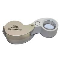 40x Glass Lens Jeweler Loupe Magnifier Led Light