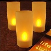 Yellow Led Electronic Candle Light Sound Sensor Flicker