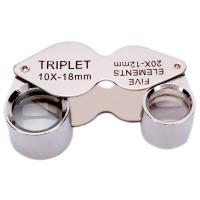 40X 25mm LED Jeweler Loupe Magnifying Glass Magnifier Black