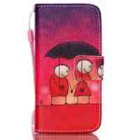 Flip Wallet Leather Stand Protective Phone Case for iPhone 5c - Raining