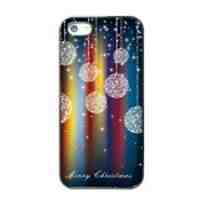 Christmas Series TPU Shell Case for iPhone 5s / 5 - Crystal Pendants