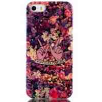 Blu-ray IMD TPU Cover Case for iPhone 5s 5 - Blossoms