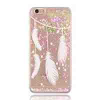 Flowing Powder & Hearts Crystal PC Case for iPhone 6s / 6 - Feather