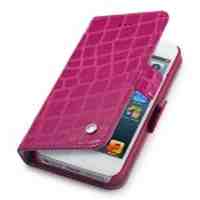 GGMM Crocodile Genuine Leather Stand Case for iPhone 5s 5 - Rose