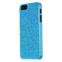 GGMM Sparkle Sequins Smooth Plastic Case for iPhone 5s 5 - Blue