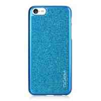 GGMM Sparkle Sequins Smooth Hard Shell Case for iPhone 5c - Blue