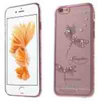 KINGXBAR Swarovski Hard Plastic Case for iPhone 6s 6 - Dragonfly Pattern