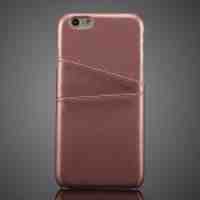 For iPhone 6s 6 Elegant Leather Card Slot Case - Rose Gold