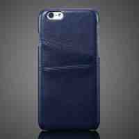 For iPhone 6s 6 Elegant Leather Back Protective Case - Blue