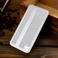 LOOPEE Stripe Pattern Leather Flip Case for iPhone 6s 6 - Silver