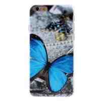 Hard Plastic Case for iPhone 6s 6 4.7 inch - Blue Butterfly