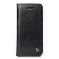 QIALINO Classic Genuine Leather Wallet Case for iPhone 5s 5 - Black