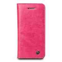 QIALINO Classic Genuine Leather Phone Case for iPhone 5s 5 - Rose