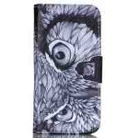 Flip Leather Card Holder Stand Case for iPhone 5s 5 - Owl