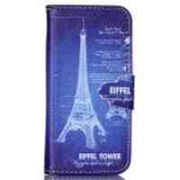 Wallet Leather Case Cover with Stand for iPhone 5c - Eiffel Tower