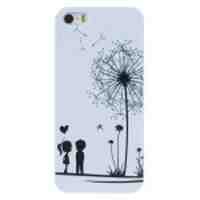 For iPhone 5s 5 Slim Hard PC Case - Boy Girl Dandelion