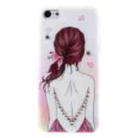 KINGXBAR for iPhone 5c Diamond Hard Case - Sexy Back Girl