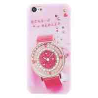 KINGXBAR for iPhone 5c Diamond Hard Cover - Pretty Watch
