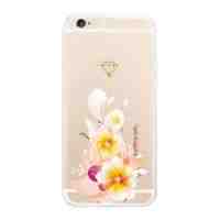 XINCUCO for iPhone 6s 6 Diamond Flower Clear TPU Case - Yellow