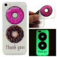 Noctilucent TPU Skin Case for iPhone 5s 5 - Delicious Donut