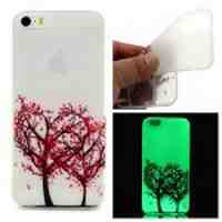 Noctilucent TPU Phone Case for iPhone 5s 5 - Love Trees