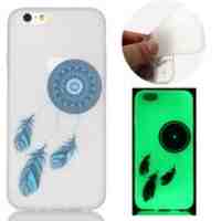 Noctilucent Gel TPU Cover Case for iPhone 6s 6 - Blue Dreamcatcher